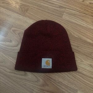 Carhartt Red Beanie Hat